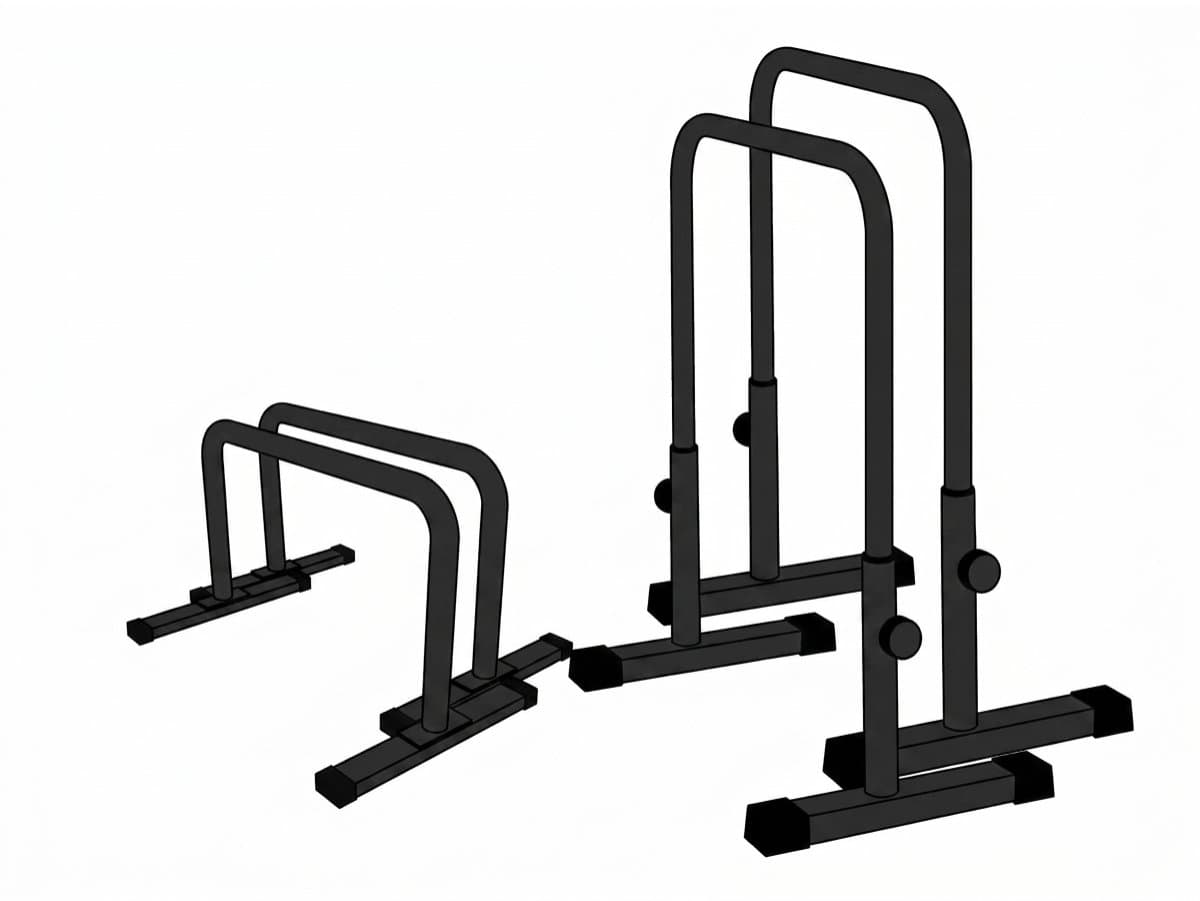 Høye parallettes i metall
